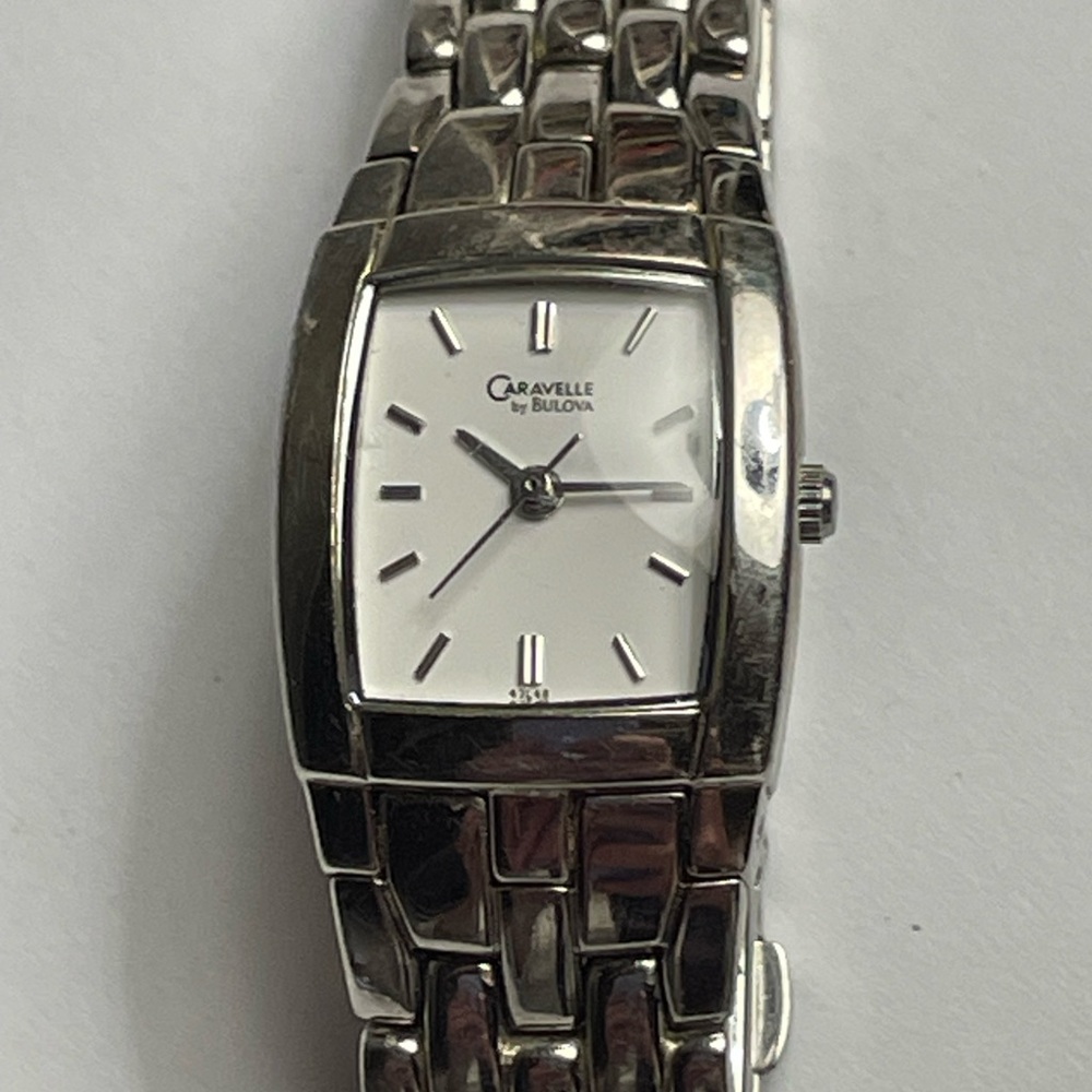 Caravelle By Bulova Silver Watch - image 1